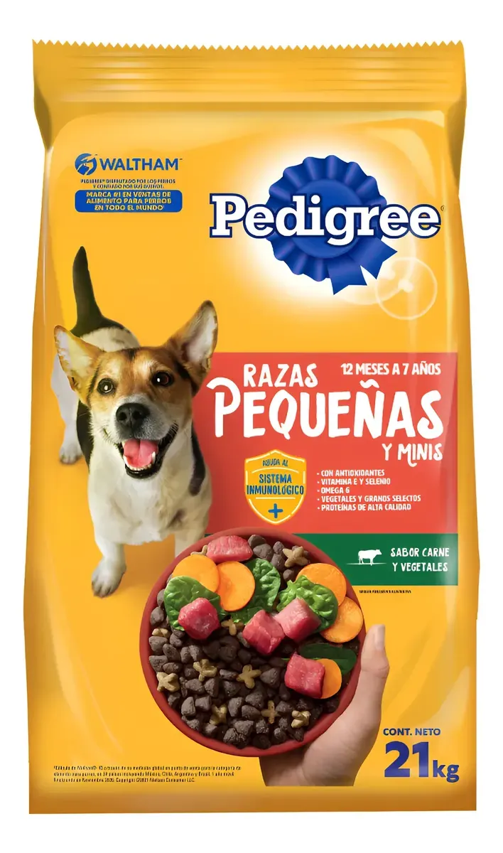 PEDIGREE ADULTO R/PEQUEÑA ×21KG
